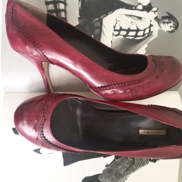 MAX STUDIO Burgundy Pump Heels Size 9.5 - Picture 5 of 10